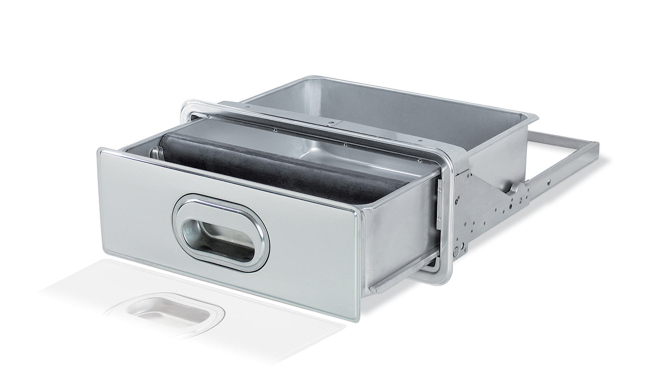 CASSETTO FONDI CAFFÈ CON BATTIFILTRO - Priolinox Serie 3000